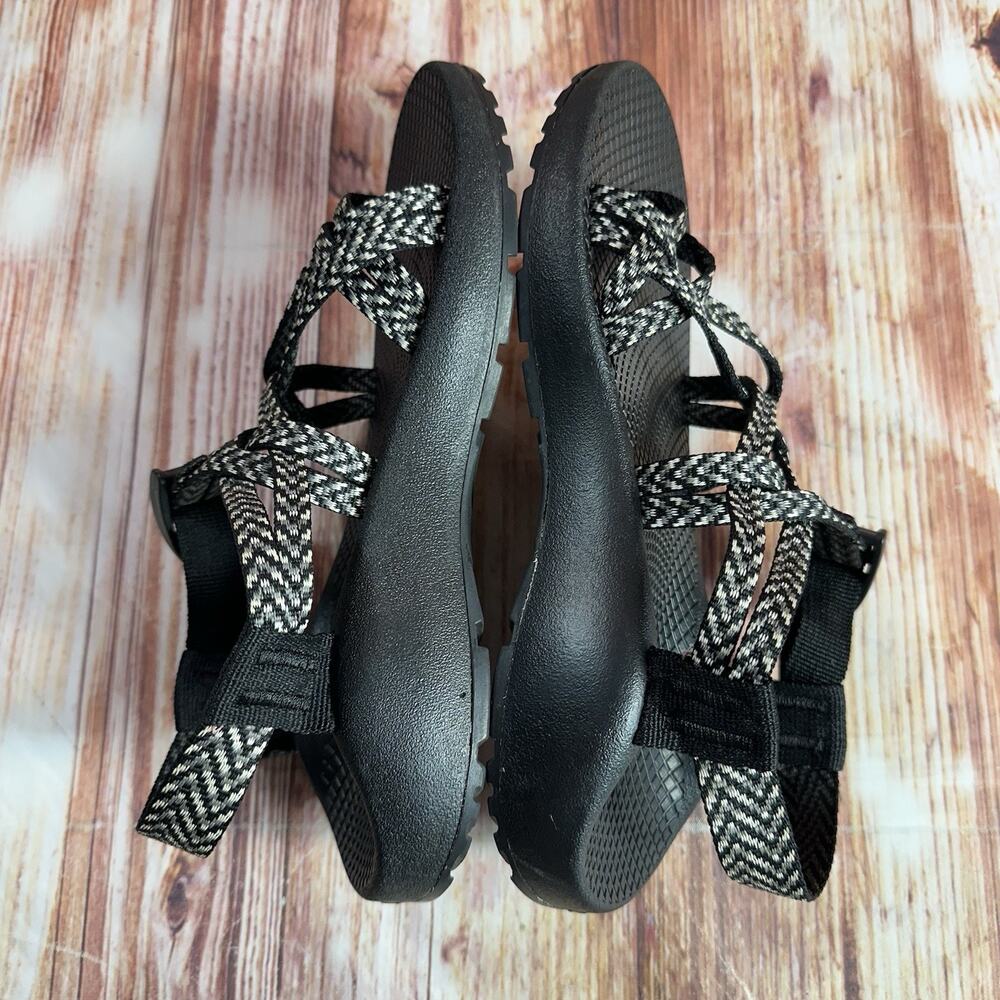 Chaco ZX/2 Womens Size 7 Black Gray Classic Strappy Sandals Open Toe Loop Shoes - Picture 6 of 10